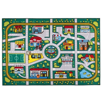 World Rug Gallery Kids Educational Learning City Life Road Non Slip Area Rug 9 World Rug Gallery Kids Educational Learning City Life Road Non Slip Area Rug - Image 9