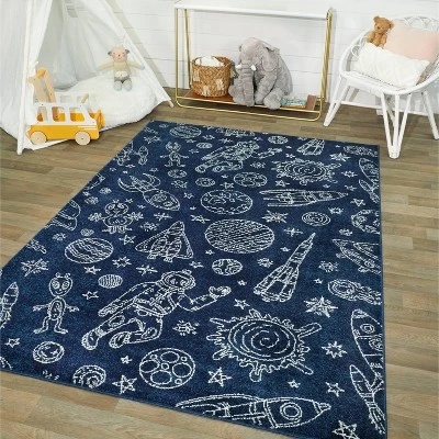 Rockets And Planets Rug - Balta Rugs 1 Rockets And Planets Rug - Balta Rugs