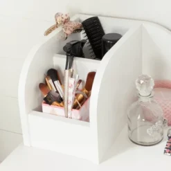 Vito Makeup Desk With Drawer Pure White/Pink - South Shore -Children Household Series GUEST ab008179 180c 4a56 8396 cec817f22349