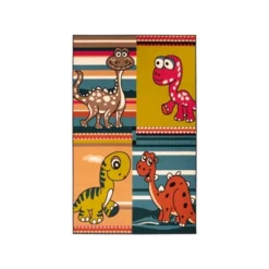Dinoventure Dinosaurs Non-Slip Kids Playroom Decor Washable Indoor Area Rug By Blue Nile Mills -Children Household Series GUEST ac46ddae 7dab 4979 ad9b 35af57d22943