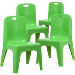 Flash Furniture 4 Pack Plastic Stackable School Chair With Carrying Handle And 11'' Seat Height -Children Household Series GUEST ad5c3b8e b691 455c a62f 963c47df0b5f 1