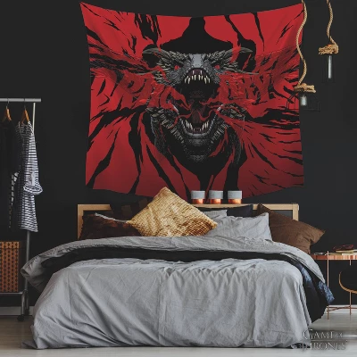 Game Of Thrones Dragon Tapestry Black/Red - RoomMates 3 Game Of Thrones Dragon Tapestry Black/Red - RoomMates - Image 3