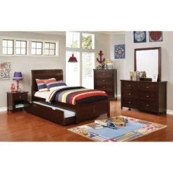 HOMES: Inside + Out Twin Portero Trundle Brown Cherry - IoHOMES -Children Household Series GUEST ae6aadbb 01b9 4aec 9ba7 d172c8894fa8