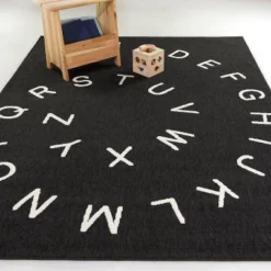 Alpha Alphabet Kids' Rug Black - Balta Rugs