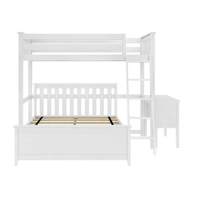 Max & Lily L-Shaped Twin Over Full Bunk Bed With Desk 2 Max & Lily L-Shaped Twin Over Full Bunk Bed With Desk - Image 2
