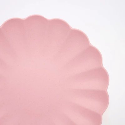 Meri-Meri Meri Meri Large Pink Reusable Bamboo Plates (Pack Of 6) 1 Meri-Meri Meri Meri Large Pink Reusable Bamboo Plates (Pack Of 6)