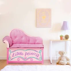 Princess Chaise Lounge With Storage - WildKin -Children Household Series GUEST b48c1fd1 23e1 47a2 87e6 38a453213d27