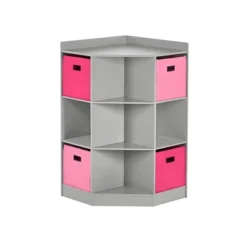 5pc Kids' Corner Cabinet Set With 4 Bins Set - RiverRidge Home -Children Household Series GUEST b514871c 3b6e 48cf b000 0d0bc9cb692f