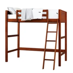 Twin Houston Kids' Wooden Loft Bed With Ladder - Room & Joy -Children Household Series GUEST b6563314 1167 43b2 af28 b50261cd003b