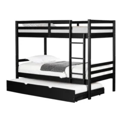 Fakto Bunk Beds With Trundle Matte Black - South Shore 22 Fakto Bunk Beds With Trundle Matte Black - South Shore -Children Household Series GUEST b6a81e35 24c8 4b21 a0de 8d714336b625