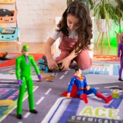 KC CUBS | Batman Gotham City Boy & Girl Kids City Road Car Vehicle Traffic Educational Learning & Game Nursery Classroom Rug Carpet -Children Household Series GUEST b71c867a 6503 47c5 a005 8737e42df2a8