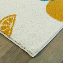 Lemons Kids' Rugs White - Balta Rugs -Children Household Series GUEST b7306d66 b03a 4850 9a77 261e2683a053