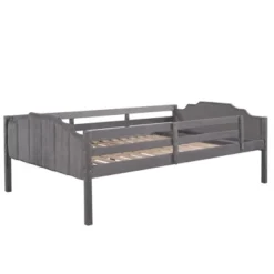 Full Over Twin & Twin Bunk Bed, Velvet Triple Bunk Bed With Drawers And Guardrails-ModernLuxe -Children Household Series GUEST b7553961 0c87 4c6c 82bd a39047209d87