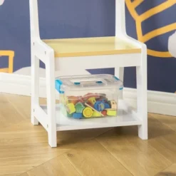 Qaba 3-in-1 Activity Table And Chair Set, Modern Kids Writing Desk Set, Bricks And Roads Style Table And Chair Set, 3pc Total, White 9 Qaba 3-in-1 Activity Table And Chair Set, Modern Kids Writing Desk Set, Bricks And Roads Style Table And Chair Set, 3pc Total, White -Children Household Series GUEST b9406ed9 95d1 469d b31a 5ceafd936f9c