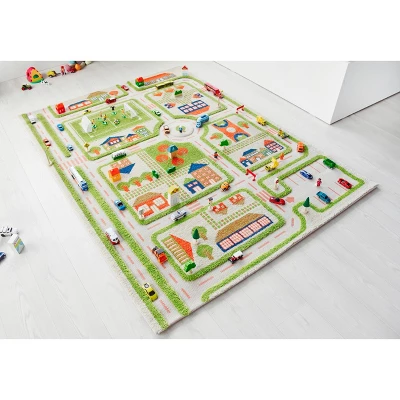 52.5"x71" Traffic Green 3D Play Rug - IVI 10 52.5"x71" Traffic Green 3D Play Rug - IVI - Image 10
