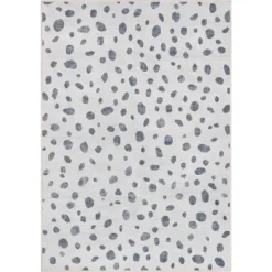 Well Woven Dalmatian Dots Apollo Kids Collection Ivory Black Area Rug -Children Household Series GUEST ba8bdba6 177e 4a20 aa4e 3fc1be8d6cb2
