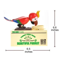 Insten Parrot Piggy Bank Robotic Coin Munching Toy Money Box, Red, 6.6x6.5 Inches 11 Insten Parrot Piggy Bank Robotic Coin Munching Toy Money Box, Red, 6.6x6.5 Inches -Children Household Series GUEST bcd274c7 3831 4d49 a27b 9b46dffac7d0