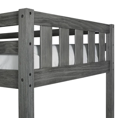 Twin Crosswinds Complete Loft Bed Wirebrush Gray - Hillsdale Furniture 5 Twin Crosswinds Complete Loft Bed Wirebrush Gray - Hillsdale Furniture - Image 5
