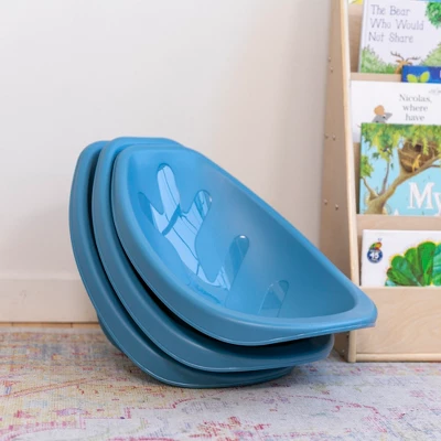 ECR4Kids Leaf Floor Seat, Portable Plastic Kid's Scoop Chair, 6-Piece 6 ECR4Kids Leaf Floor Seat, Portable Plastic Kid's Scoop Chair, 6-Piece - Image 6