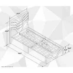 Twin Cosmos RGB Gaming Bed Black - X Rocker -Children Household Series GUEST be7027eb 4ea6 4b29 807b 59a409800fc9