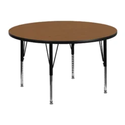 Flash Furniture 48'' Round Thermal Laminate Activity Table - Height Adjustable Short Legs 7 Flash Furniture 48'' Round Thermal Laminate Activity Table - Height Adjustable Short Legs -Children Household Series GUEST bf41c4a7 daa3 468f b877 9766788fa78a