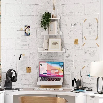 Kids' Corner Ladder Wall Shelf White - RiverRidge Home 7 Kids' Corner Ladder Wall Shelf White - RiverRidge Home - Image 7