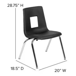 Flash Furniture Advantage 4-pack Student Stack School Chair - 16-inch -Children Household Series GUEST c07307a0 a4d5 4461 8022 06efbc9aabca