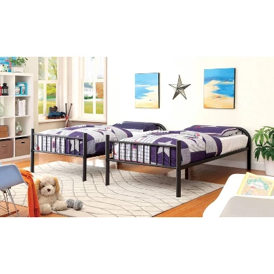 HOMES: Inside + Out Twin Over Twin Kids' Dero Bed Black - IoHOMES 3 HOMES: Inside + Out Twin Over Twin Kids' Dero Bed Black - IoHOMES - Image 3