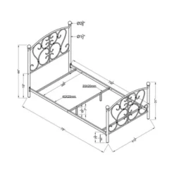 HOMES: Inside + Out Twin Allen Kids' Metal Bed - IoHOMES -Children Household Series GUEST c1a509e4 c099 4d4d 9c0c 09cc46e35f00