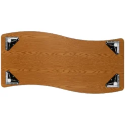 Flash Furniture 26"W X 60"L Rectangle Wave Flexible Collaborative Thermal Laminate Activity Table - Height Adjustable Short Legs -Children Household Series GUEST c1a90ce1 c2cf 47c2 b2fc f29111c4537b