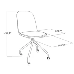 Rolling Kids' Desk Chair - Pillowfort™ -Children Household Series GUEST c506529f 509a 4830 adac 351a76fbb9d6
