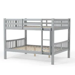 HOMES: Inside + Out Twin Over Twin Kids' Clare Bunk Bed Gray - IoHOMES -Children Household Series GUEST c5b7187d f46a 4646 a2d4 c70645f4b948