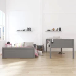 Twin Over Full Capri Wood Bunk Bed Gray - Hillsdale Furniture -Children Household Series GUEST c8f42038 484b 41c6 85fb 01a55b7b9a83