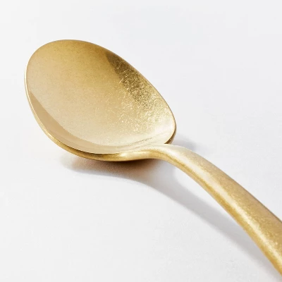 5pc Stainless Steel Flatware Set Gold - Threshold™ Designed With Studio McGee 2 5pc Stainless Steel Flatware Set Gold - Threshold™ Designed With Studio McGee - Image 2