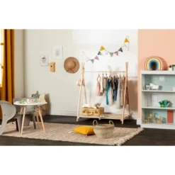 Sweedi Scandinavian Kids' Clothes Rack Natural Wood - South Shore -Children Household Series GUEST cb71c182 07bd 4dab a471 9a9ca47cd877
