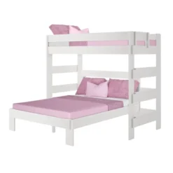 Max & Lily Farmhouse Twin Over Queen L-Shaped Bunk Bed 10 Max & Lily Farmhouse Twin Over Queen L-Shaped Bunk Bed -Children Household Series GUEST cbcd1295 4d56 482f 902e 26fe1ab4624c