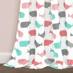 Whale Window Curtain - Lush Décor -Children Household Series GUEST cc165173 d2fd 43d1 91bc f0eee02ace58