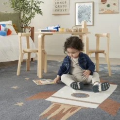 Nourison Kids Washable Space Rocketship Indoor Rug -Children Household Series GUEST cf26665e fbb2 4c4c af35 6f38ee30c7b3