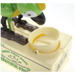 Insten Parrot Piggy Bank Robotic Coin Munching Toy Money Box, Green, 6.6x6.5 Inches 13 Insten Parrot Piggy Bank Robotic Coin Munching Toy Money Box, Green, 6.6x6.5 Inches -Children Household Series GUEST cffc3148 05be 40a0 a45d f6150bfe06a3