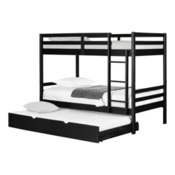 Fakto Bunk Beds With Trundle Matte Black - South Shore 20 Fakto Bunk Beds With Trundle Matte Black - South Shore -Children Household Series GUEST d00ea91a 1e5a 4cb0 a4d3 978ce5639f97