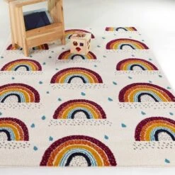 Mary Rainbow Kids' Rug Cream - Balta Rugs -Children Household Series GUEST d0ffecf1 b249 4b17 9a81 8525699cd190
