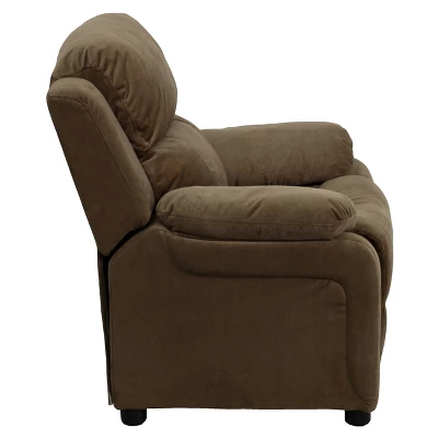Emma And Oliver Deluxe Padded Contemporary Kids Recliner With Storage Arms 11 Emma And Oliver Deluxe Padded Contemporary Kids Recliner With Storage Arms - Image 11