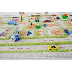 52.5"x71" Traffic Green 3D Play Rug - IVI 26 52.5"x71" Traffic Green 3D Play Rug - IVI -Children Household Series GUEST d6f19610 96fa 4e30 94f9 1235a5360964