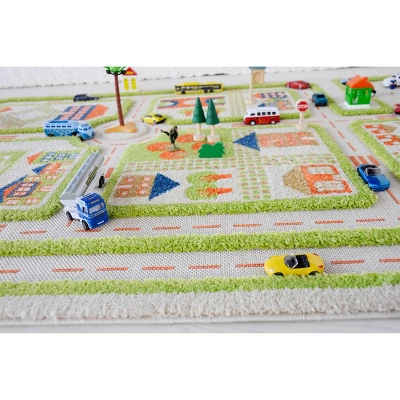 52.5"x71" Traffic Green 3D Play Rug - IVI 9 52.5"x71" Traffic Green 3D Play Rug - IVI - Image 9