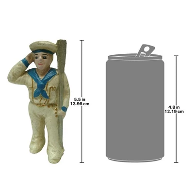 Design Toscano Saluting Sailor Still Action Die-Cast Iron Coin Bank 1 Design Toscano Saluting Sailor Still Action Die-Cast Iron Coin Bank