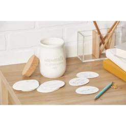 Pearhead Ceramic Gratitude Token Jar - White -Children Household Series GUEST da9f3ea7 8cda 4a38 9329 48f2da693511
