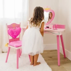 Princess Vanity Table And Chair Set - WildKin -Children Household Series GUEST dabd872e 2dfd 4f68 8dcb c29a800ce6f6