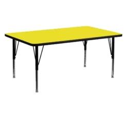 Flash Furniture 24''W X 60''L Rectangular HP Laminate Activity Table - Height Adjustable Short Legs 6 Flash Furniture 24''W X 60''L Rectangular HP Laminate Activity Table - Height Adjustable Short Legs -Children Household Series GUEST dae3a13f e56f 4f41 af66 9736c72f6cfa