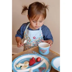 5pc Bamboo Fiber Mouse Dinnerware Set Blue - Red Rover -Children Household Series GUEST dd56c6a1 63ca 472d aec3 4e42c51e737e