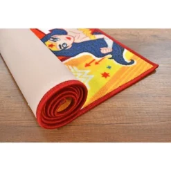 KC CUBS | Justice League Girls Kids Hopscotch Number Counting Educational Learning & Game Play Nursery Bedroom Classroom Rug Carpet, 2' 7" X 6' 0" -Children Household Series GUEST de6faf6f 8f1b 468d 85b5 6c87d02f2cea